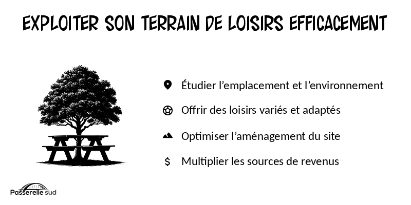 Les meilleures idées pour exploiter un terrain de loisir et en faire un business